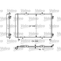 Condensor, airconditioning Valeo, u.a. für DS, Citroën, Peugeot, Opel