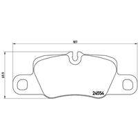 Remblokkenset, schijfrem BREMBO, u.a. für Porsche