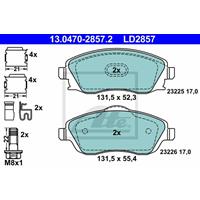 opel Low dust Keramische remblokken 13047028572