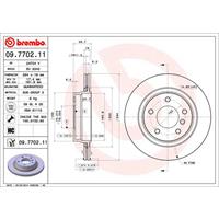 Remschijf COATED DISC LINE BREMBO, Remschijftype: Binnen geventileerd, u.a. für BMW