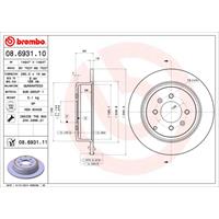 Bremsscheibe 'COATED DISC LINE' | BREMBO (08.6931.11)