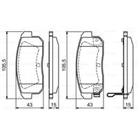 mazda Remblokken set BP1158