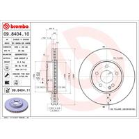 Bremsscheibe 'COATED DISC LINE' | BREMBO (09.8404.11)