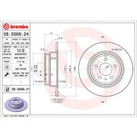 Bremsscheibe 'COATED DISC LINE' | BREMBO (08.5569.21)