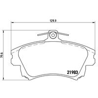 Bremsbelagsatz, Scheibenbremse | BREMBO (P 86 017)