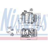 Kompressor, Klimaanlage Nissens 89199