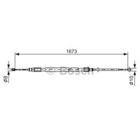 Seilzug, Feststellbremse hinten links Bosch 1 987 477 948