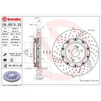 Bremsscheibe 'TWO-PIECE FLOATING DISCS LINE' | BREMBO (09.9313.33)