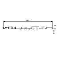 BOSCH Handbremsseil 1 987 482 025 Bremsseil,Seilzug Feststellbremse MERCEDES-BENZ,VIANO W639,VITO Bus W639,VITO / MIXTO Kasten W639