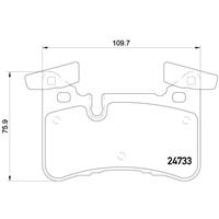 Remblokkenset, schijfrem BREMBO, u.a. für Mercedes-Benz