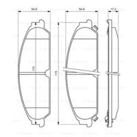 chrysler Remblokken set BP1404