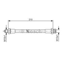 Bremsschlauch Hinterachse Bosch 1 987 476 327