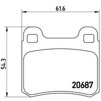 Bremsbelagsatz, Scheibenbremse | BREMBO (P 50 013)