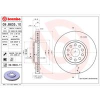 Bremsscheibe 'COATED DISC LINE' | BREMBO (09.B635.11)