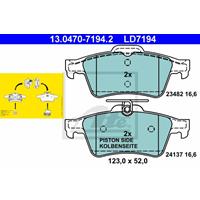 Remblokkenset, schijfrem ATE Ceramic ATE, u.a. für Saab, Ford, Opel, Vauxhall