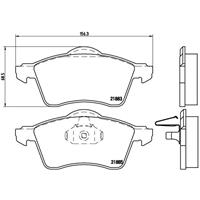 Remblokkenset, schijfrem DIRECTIONAL BRAKE PADS BREMBO, u.a. für VW