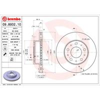 Bremsscheibe | BREMBO (09.8932.10)