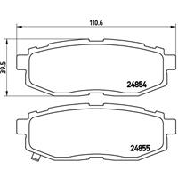 Remblokkenset, schijfrem BREMBO, u.a. für Subaru, Toyota