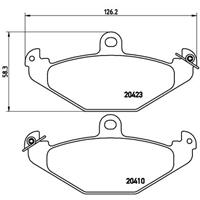 Remblokkenset, schijfrem BREMBO, u.a. für Lotus, Tesla, Opel