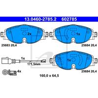 Remblokkenset, schijfrem ATE, u.a. für Cupra, VW, Skoda, Audi, Seat