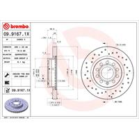 Bremsscheibe 'BREMBO XTRA LINE' | BREMBO (09.9167.1X)