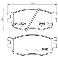 Remblokkenset, schijfrem BREMBO, u.a. für Hyundai