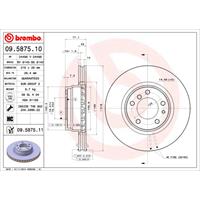 COATED DISC LINE BREMBO, Remschijftype: Binnen geventileerd, u.a. für BMW