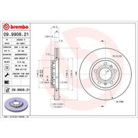 Bremsscheibe 'COATED DISC LINE' | BREMBO (09.9908.21)