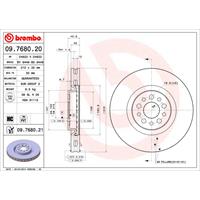 Bremsscheibe 'COATED DISC LINE' | BREMBO (09.7680.21)