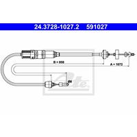 Seilzug, Kupplungsbetätigung ATE 24.3728-1027.2