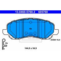 Remblokkenset, schijfrem ATE, u.a. für Mitsubishi, Chrysler, Peugeot, Jeep, Citroën, Lancia