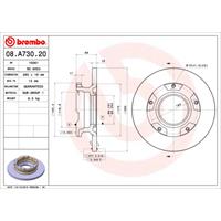 Bremsscheibe | BREMBO (08.A730.20)