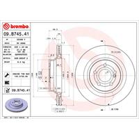 Bremsscheibe 'COATED DISC LINE' | BREMBO (09.B745.41)