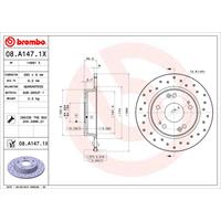 Remschijf BREMBO XTRA LINE BREMBO, Remschijftype: Geperforeerd, u.a. für Honda