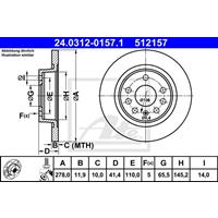 Bremsscheibe 'PowerDisc' | ATE (24.0312-0157.1)