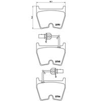 Remblokkenset, schijfrem BREMBO, u.a. für Lamborghini, VW, Audi