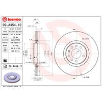 BREMBO Bremsscheiben OPEL,VAUXHALL 09.A454.11 569017,93185817 Scheibenbremsen,Bremsscheibe