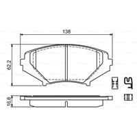 mazda Remblokken set BP1156