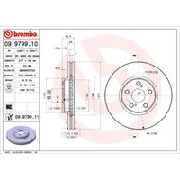 Bremsscheibe 'COATED DISC LINE' | BREMBO (09.9799.11)