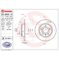 Bremsscheibe 'COATED DISC LINE' | BREMBO (08.6935.11)