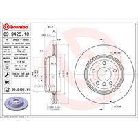 Bremsscheibe 'COATED DISC LINE' | BREMBO (09.9425.11)