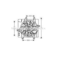 Kühler, Motorkühlung AVA CT2046