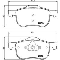 Remblokkenset, schijfrem BREMBO, u.a. für Volvo