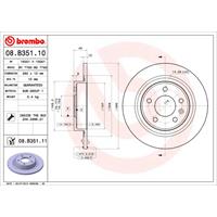 Remschijf BREMBO, Remschijftype: Massief, u.a. für Vauxhall, Chevrolet, Opel