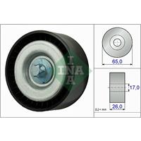Geleide rol/omdraairol, Poly V-riem INA, Diameter (mm)65mm, u.a. für Mercedes-Benz
