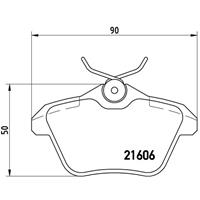 Remblokkenset, schijfrem BREMBO, u.a. für Alfa Romeo, Lancia