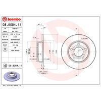Bremsscheibe 'COATED DISC LINE' | BREMBO (08.9084.11)