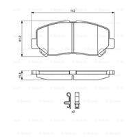 Remblokkenset, schijfrem BOSCH, u.a. für Mazda