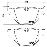 Remblokkenset, schijfrem BREMBO, u.a. für BMW