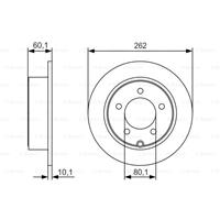 Bremsscheibe | BOSCH (0 986 479 R05)